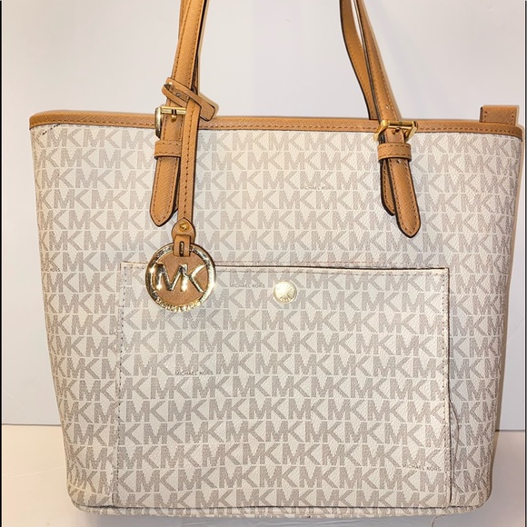 Tan Michael Kors Tote Shoulder Bag - Picture 1 of 9